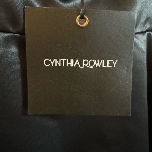 Cynthia Rowley Black Satin w/ Bows & Gems, Sz 0 NWT - Picture 9 of 9